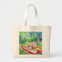 Mata ut utanför Tote Bag Jumbo Tygkasse