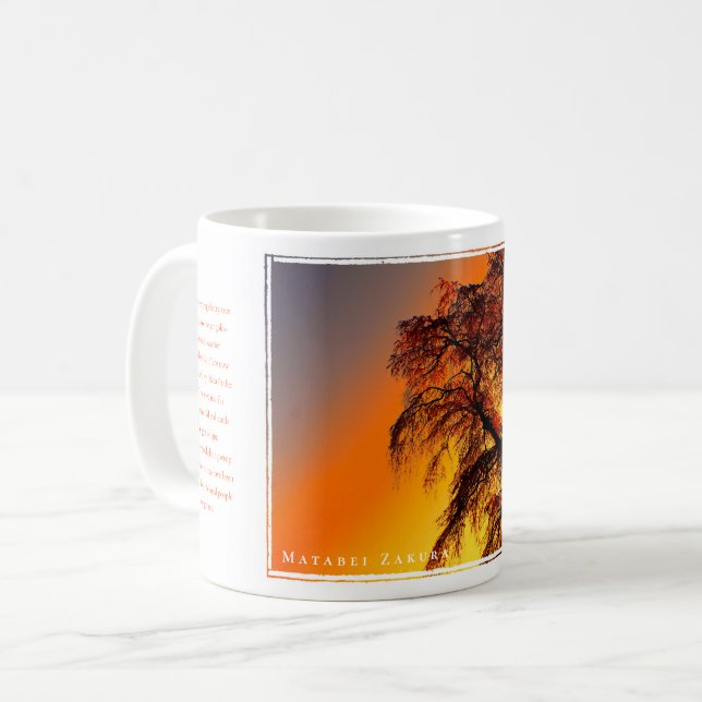 Matabei-Zakura Weeping Cherry Tree Kaffemugg (Framsida vänster)