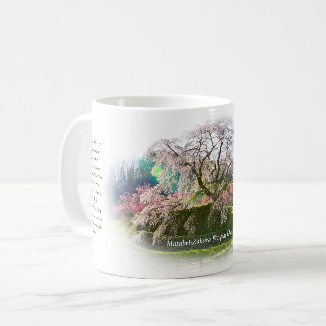 Matabei-Zakura Weeping Cherry Tree Kaffemugg (Framsida vänster)
