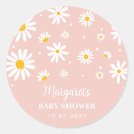 Matad  Boho-Daisy Blommor Flicka Shower Runt Klistermärke