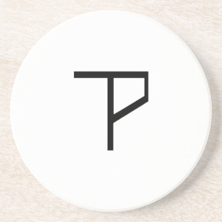 Matad logotypkustfartyg underlägg sandsten