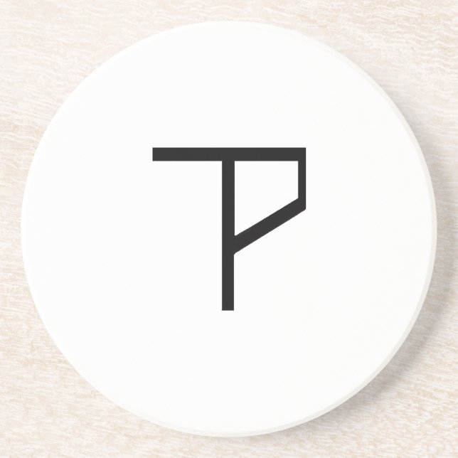 Matad logotypkustfartyg underlägg sandsten (Framsidan)