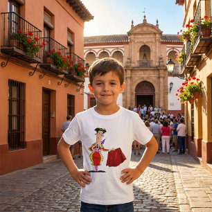 Matador med röd kappa Spansk tjurfäktare T Shirt
