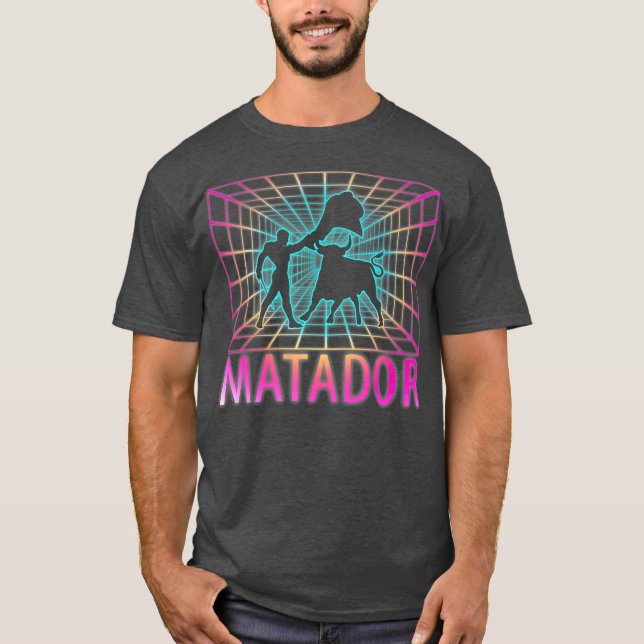 Matador Retro Bullfighter Gift T Shirt (Framsida)