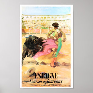 Matador Spain Vintage resor Poster återställd