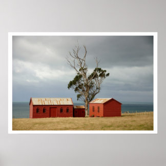 Matanaka Farm Byggnad Privy Schoolhouse Poster