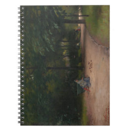 Matande av fåglar i parken (av Paul Peel) Anteckningsbok