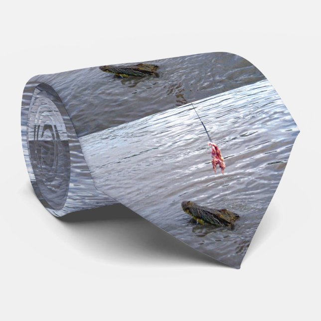 Matande av krokodil slips (Rullad)