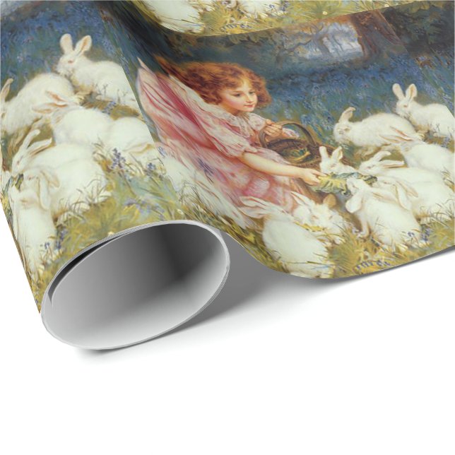 Matande kaniner presentpapper (Rullad Hörn)