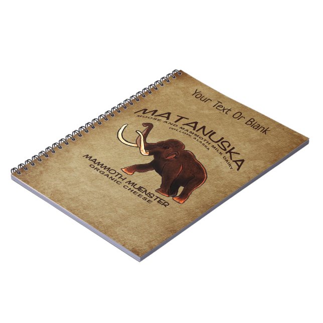 Matanuska Mammoth Muenster Cheese Anteckningsbok (Vänstra Sidan)
