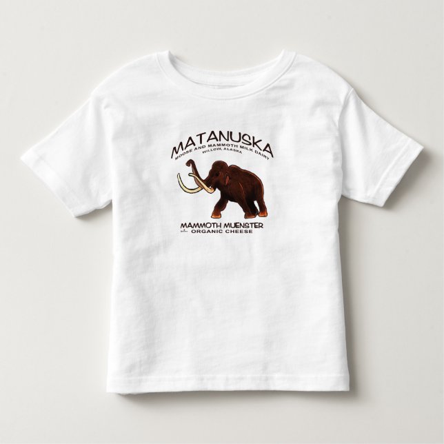 Matanuska Mammoth Muenster Cheese T Shirt (Framsida)