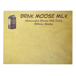 Matanuska Moose Mjölk Anteckningsblock