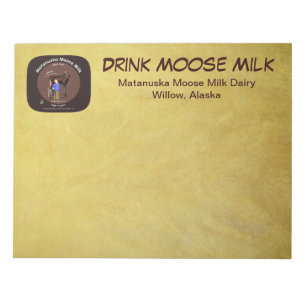 Matanuska Moose Mjölk Anteckningsblock