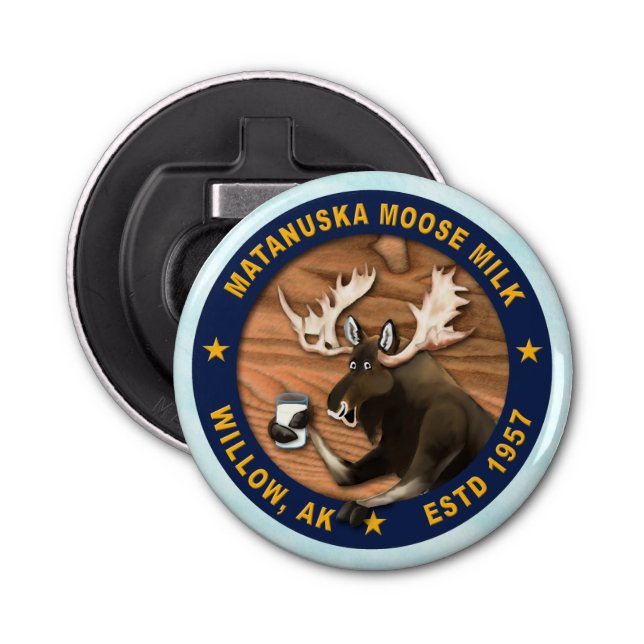 Matanuska Moose Mjölk Flasköppnare (Framsidan)