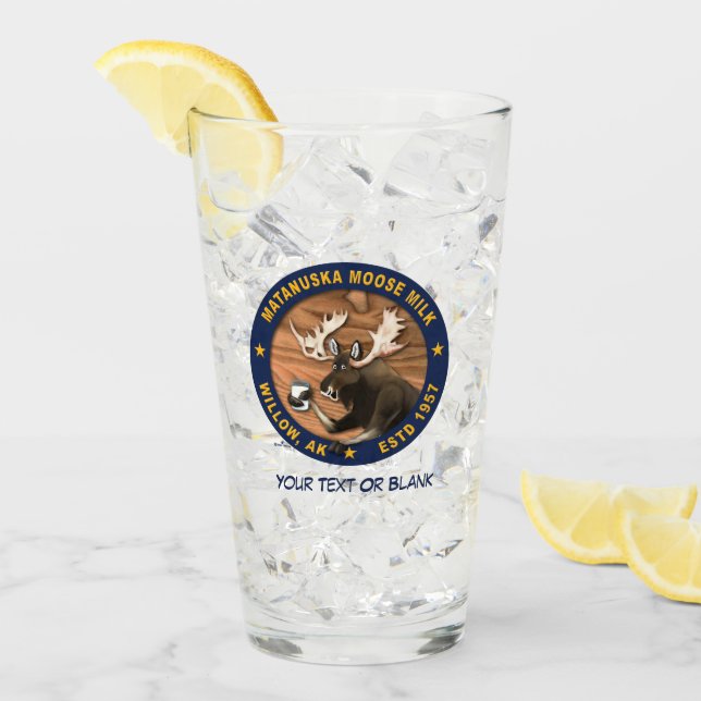 Matanuska Moose Mjölk Glaskopp (Framsida Ice)