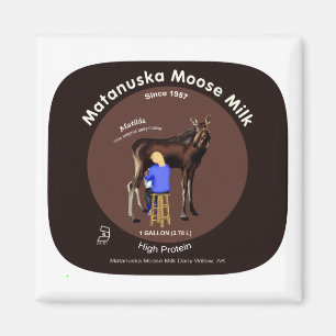 Matanuska Moose Mjölk Magnet