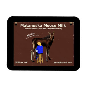 Matanuska Moose Mjölk Magnet