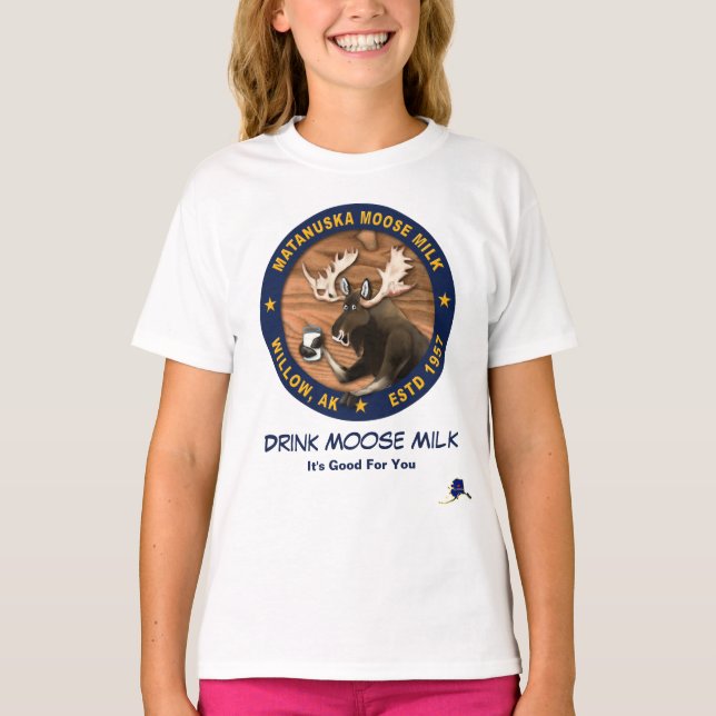 Matanuska Moose Mjölk T Shirt (Framsida)