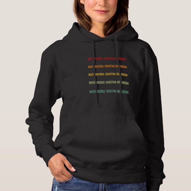 Matanuska Susitna Borough County Alaska Regnbåge T Shirt (Framsida)