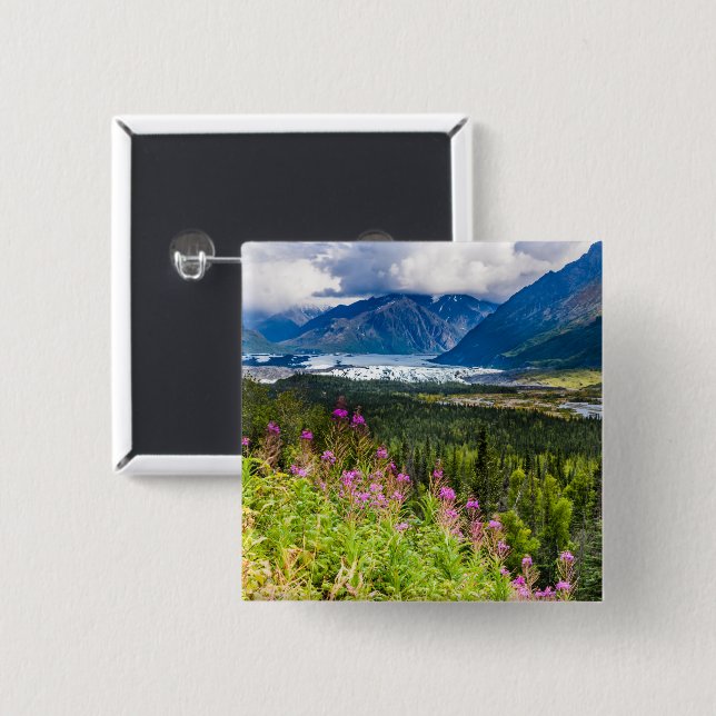 Matanuska Valley, Southcentral Alaska Knapp (Framsida & baksida)