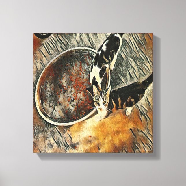 Matar tid! - Brown Trim Canvastryck (Framsida)