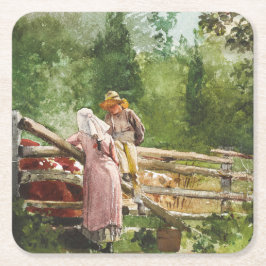 Matar tid underlägg papper kvadrat