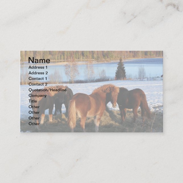 Matar tid visitkort (Framsida)