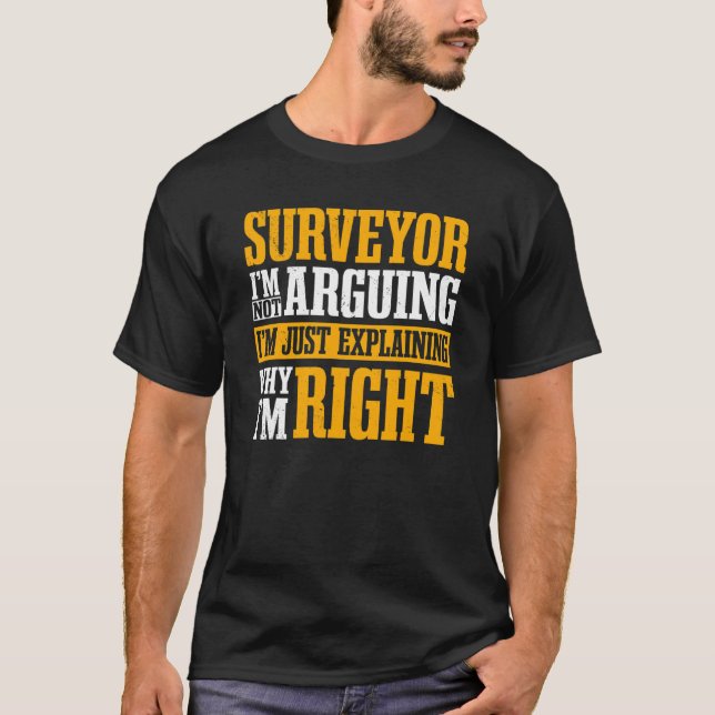 Mätare Markmätningsgeodesister Kartograf Va T Shirt (Framsida)