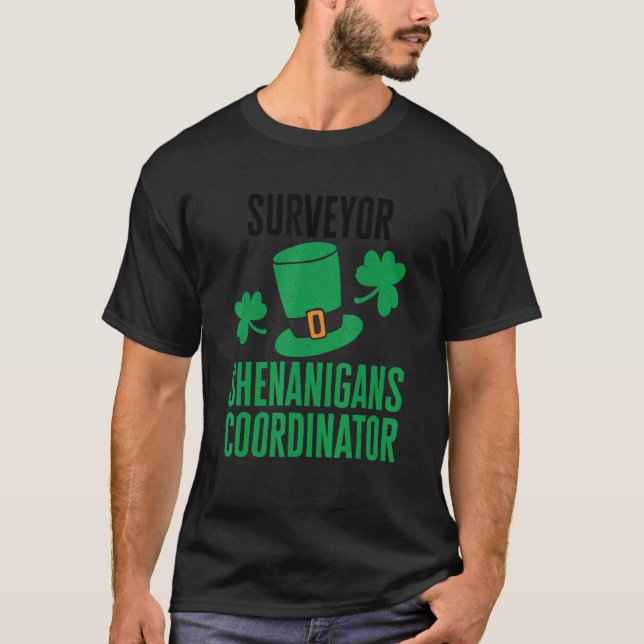 Mätare St Patricks Day Bus koordinatör T Shirt (Framsida)