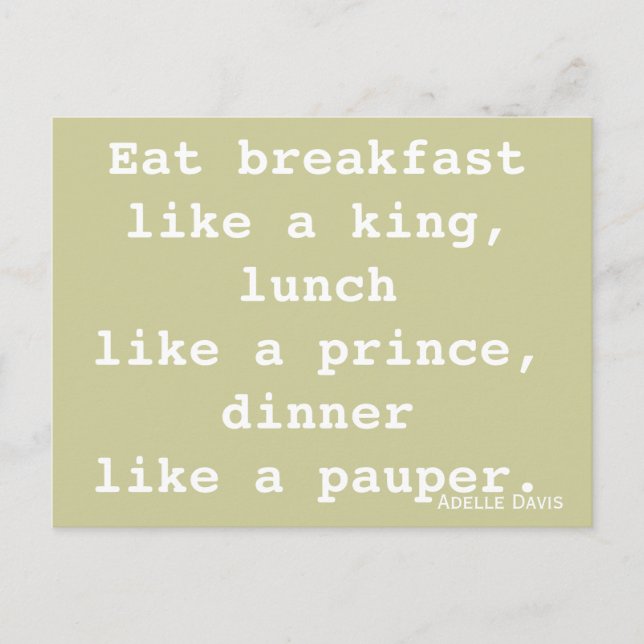 Matarinspiration, vykort (Framsida)