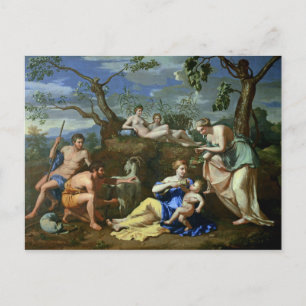 Matat av Child Jupiter, 1640 Vykort
