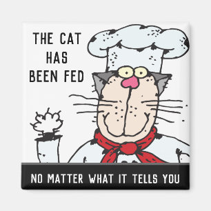 Matat Cat Funny Chef Cat Magnet