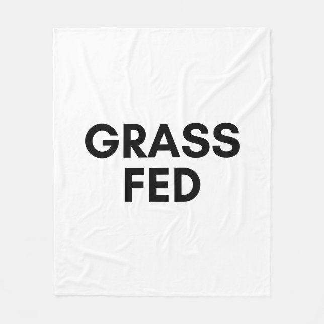 matat gräs fleecefilt (Framsidan)