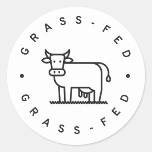 matat gräs runt klistermärke