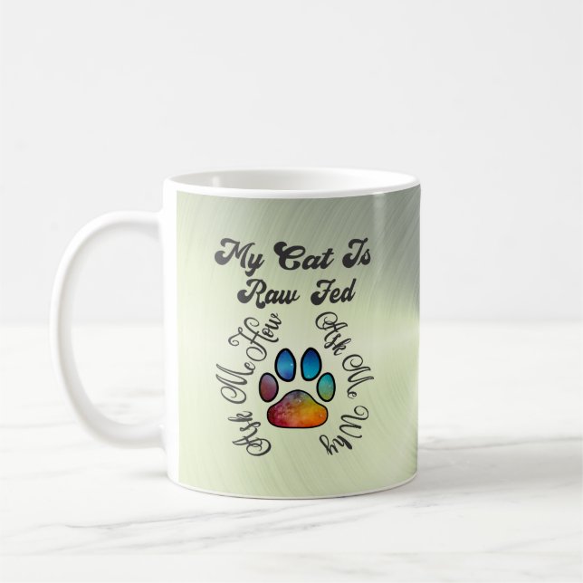 Matat kattråka kaffemugg (Vänster)