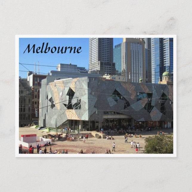 matat kvadratisk melbourne vykort (Framsida)