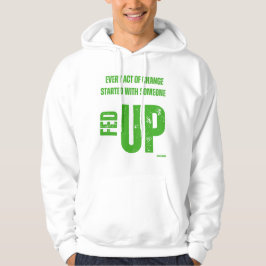 Matat upp och låst upp Hoodie