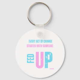 Matat upp- och nedtryckt nyckelkedja - Trans Pride Nyckelring