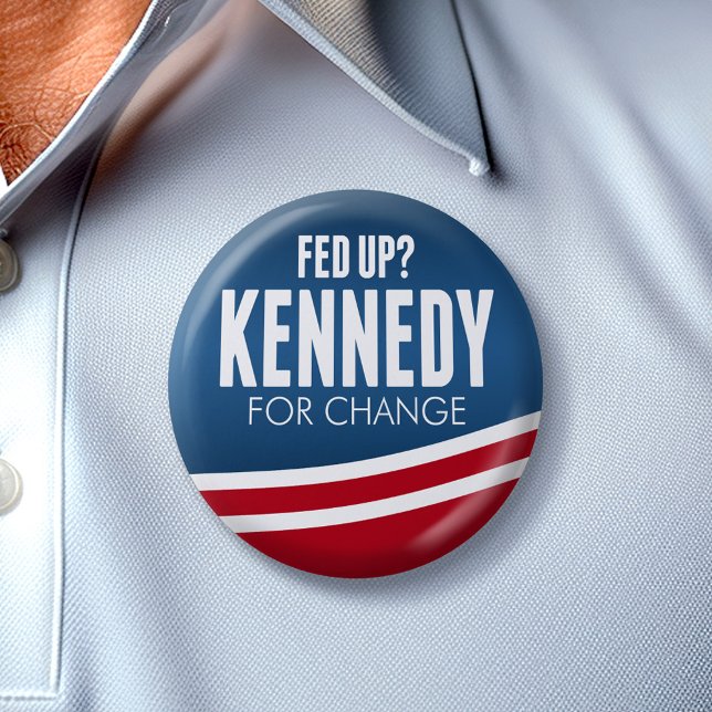 Matat upp - Robert F Kennedy för ändring 2024 Knapp (Kennedy 2024 Button)
