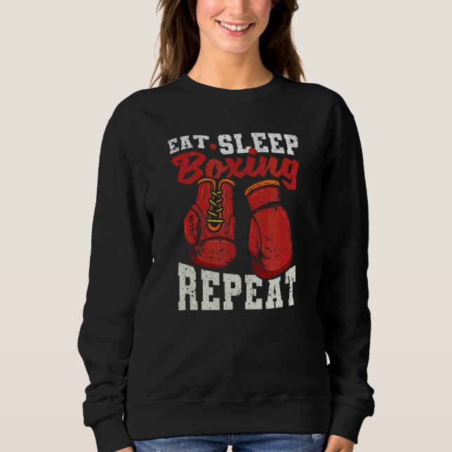 Matat viloläge Boxing Repeat Boxer Player Coach Bo T Shirt (Framsida)