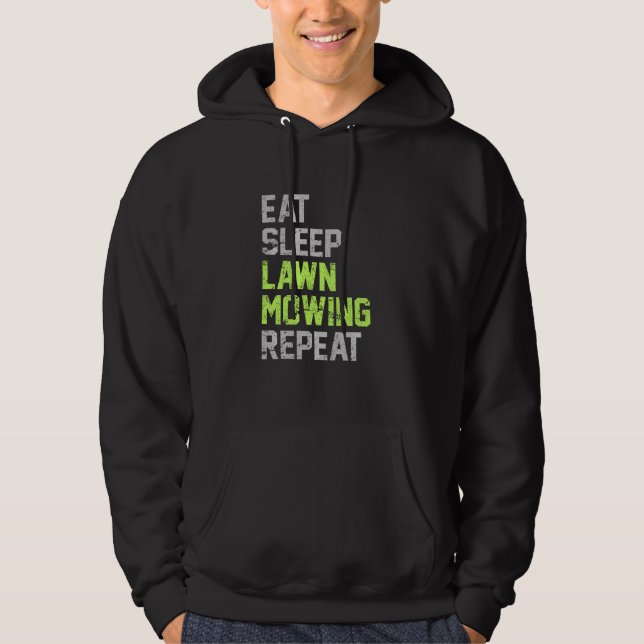 Matat viloläge Gräsmatta Upprepa Funny Gräsmatta Hoodie (Framsida)