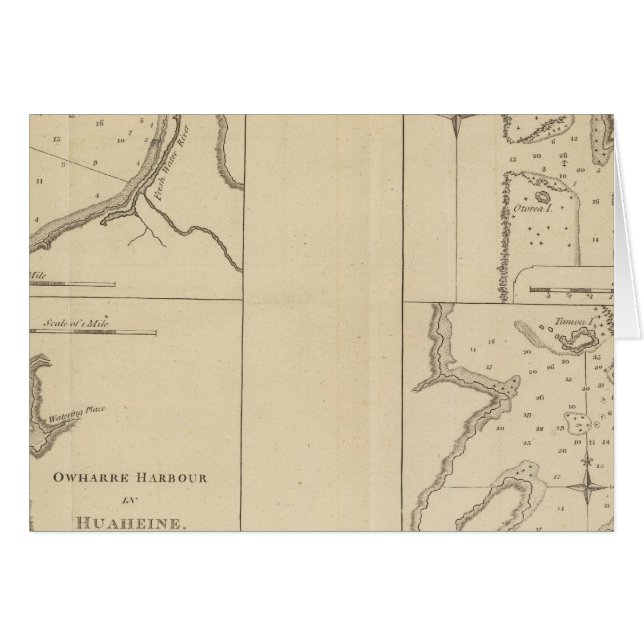 Matavia Bay, Otaheite, Tahiti Hälsningskort (Framsidan Horizontal)