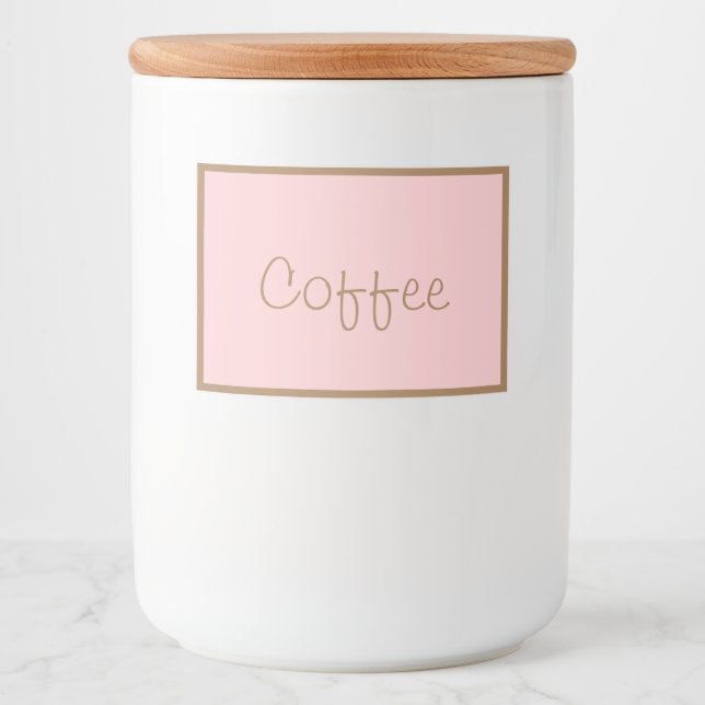 Matbehållare Behållare Etikett Kaffe (Framsida)