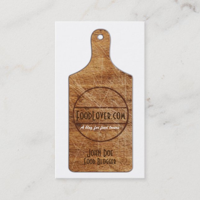 Matbloggvisitkort Visitkort (Framsida)