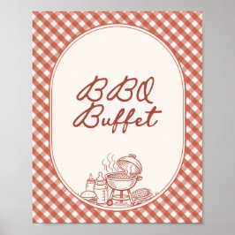 Matbuffé Baby Q BBQ Par Baby Shower Poster