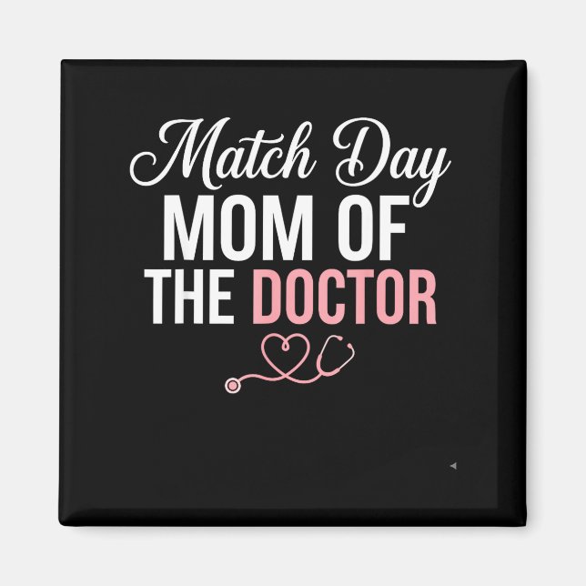 Match day mamma för läkarens residensmatchdag magnet (Framsidan)