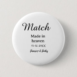 Match made in heaven add name date simple calligra knapp