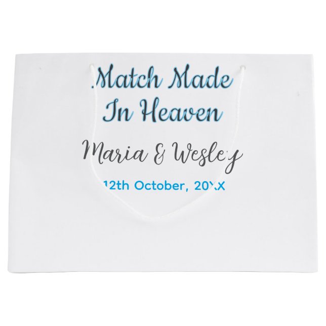 Match made in heaven blå svart parnamn datum (Framsidan)