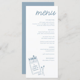 Match Made in Heaven Bröllop Middag Menu Meny