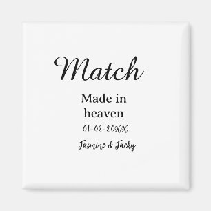 Match made in heaven lägg till namn datum enkel ka magnet